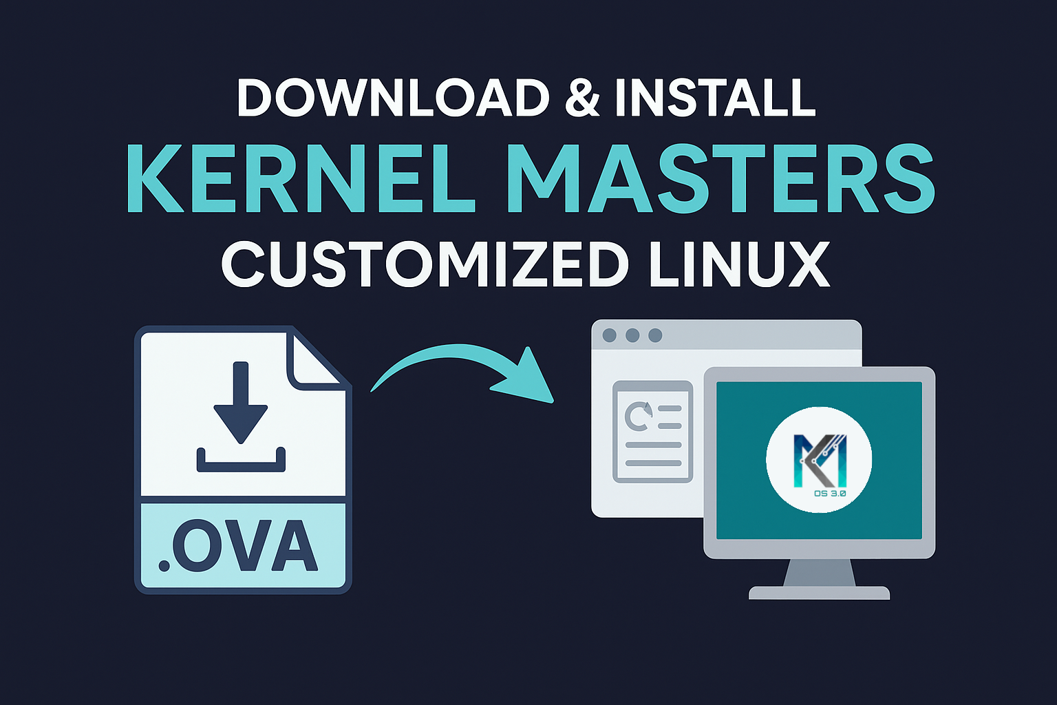 How to install Kernel Masters custom Linux OS step by step