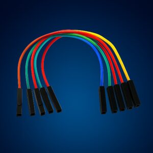 5-Pin Female-to-Female Jumper Wires (20 cm)