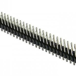 Male Berg Strip 40x2 Black Long 2.54mm Dual Row Pin Header for PCB and Embedded Systems