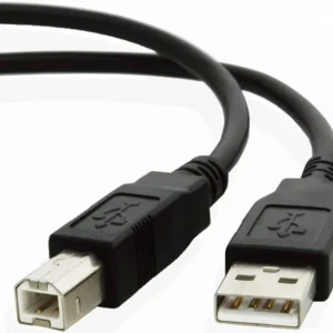 USB Type-B Female Panel Mount Power Cable with Wire Leads